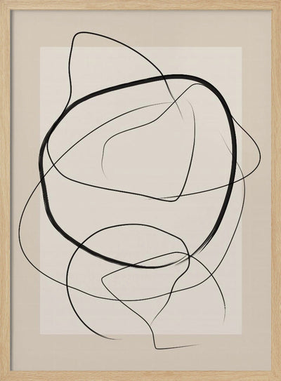 Soft Abstract Lines Art - Stretched Canvas, Poster or Fine Art Print I Heart Wall Art