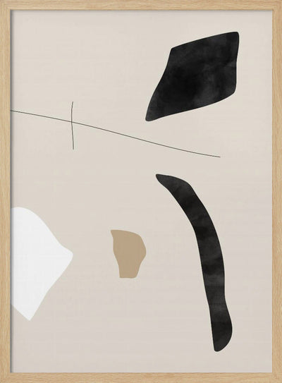 Graphic Shapes and Lines Poster - Stretched Canvas, Poster or Fine Art Print I Heart Wall Art