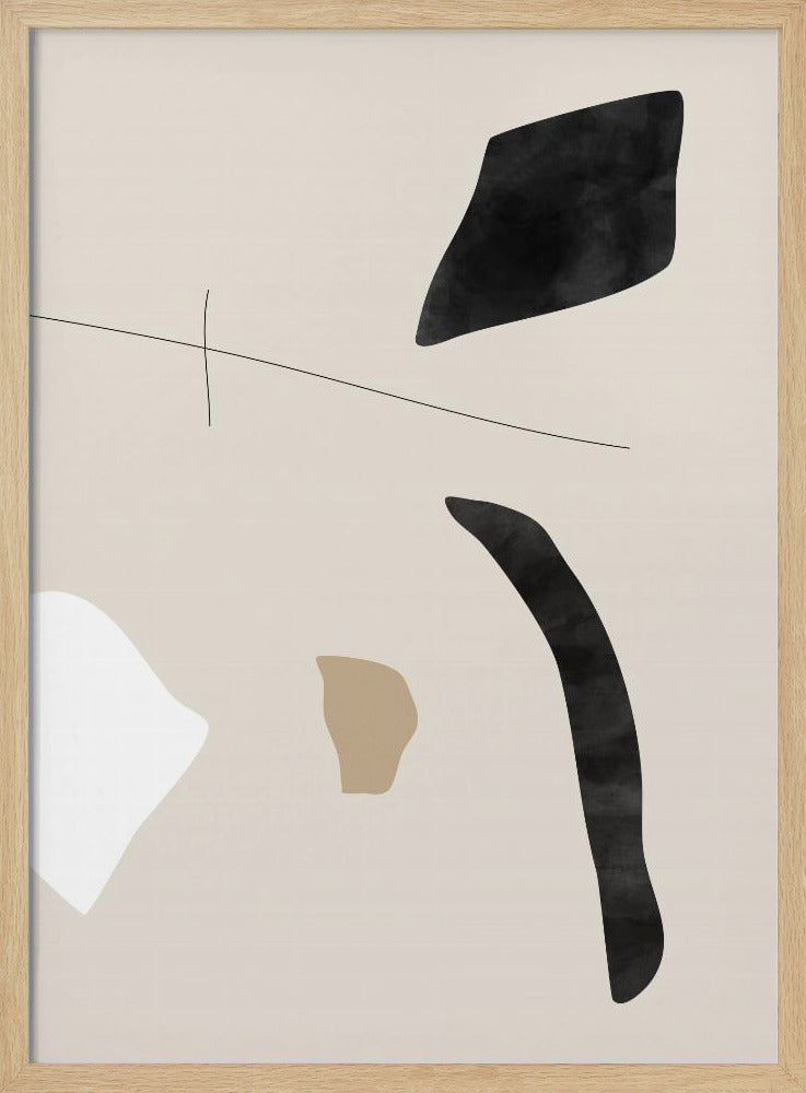 Graphic Shapes and Lines Poster - Stretched Canvas, Poster or Fine Art Print I Heart Wall Art