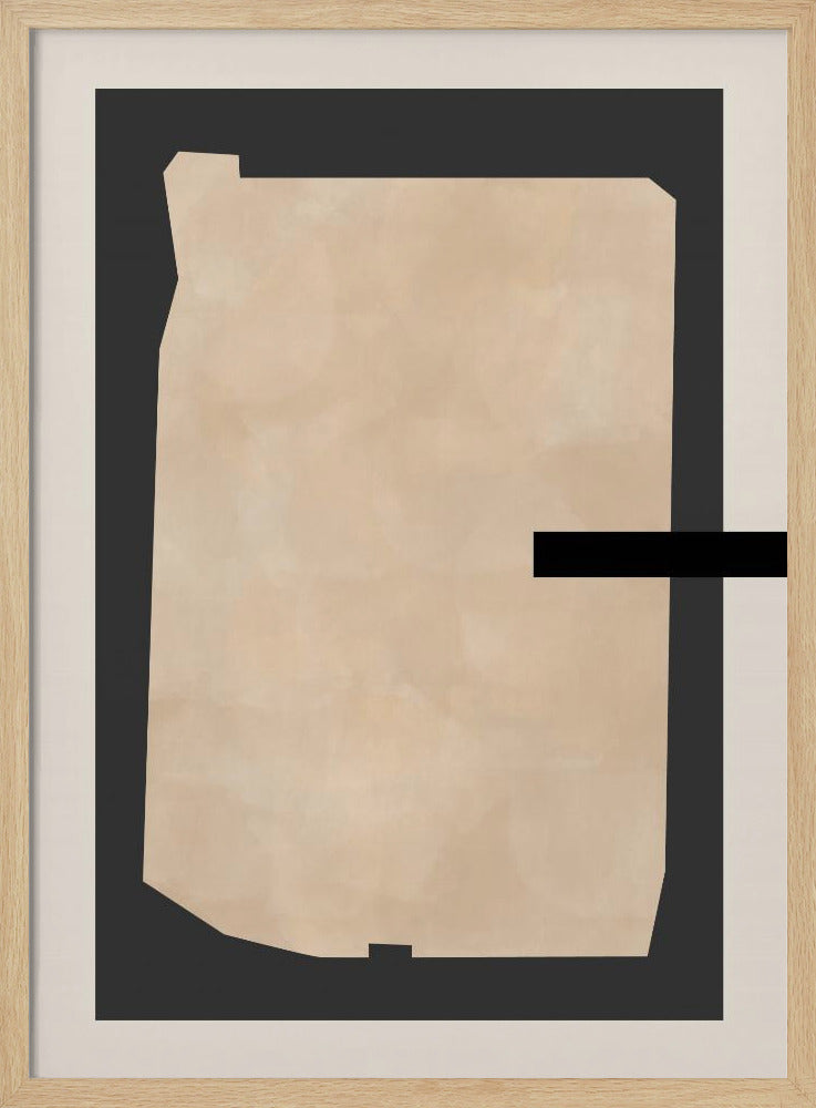 Abstract Beige Painting - Stretched Canvas, Poster or Fine Art Print I Heart Wall Art