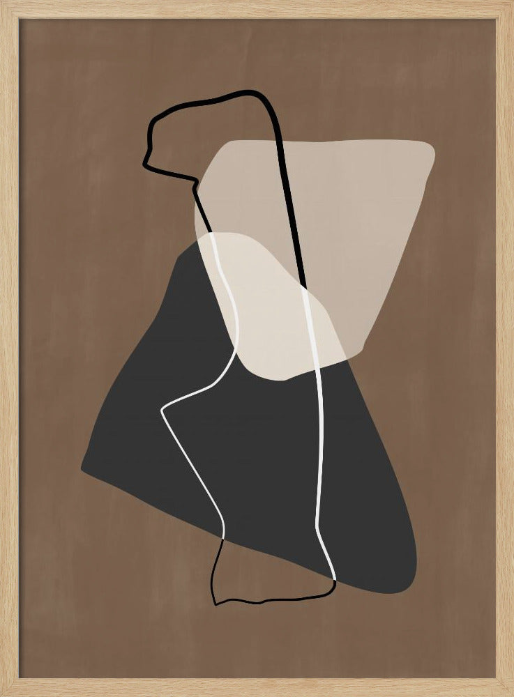 Abstract Silhouette - Stretched Canvas, Poster or Fine Art Print I Heart Wall Art