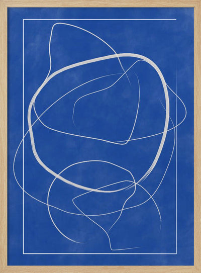 Whirling Azure Paths - Stretched Canvas, Poster or Fine Art Print I Heart Wall Art