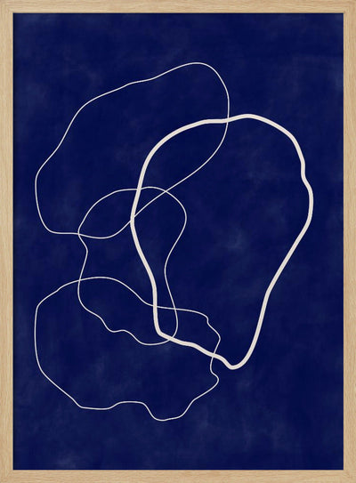 Minimalist Design with Organic Shapes - Stretched Canvas, Poster or Fine Art Print I Heart Wall Art