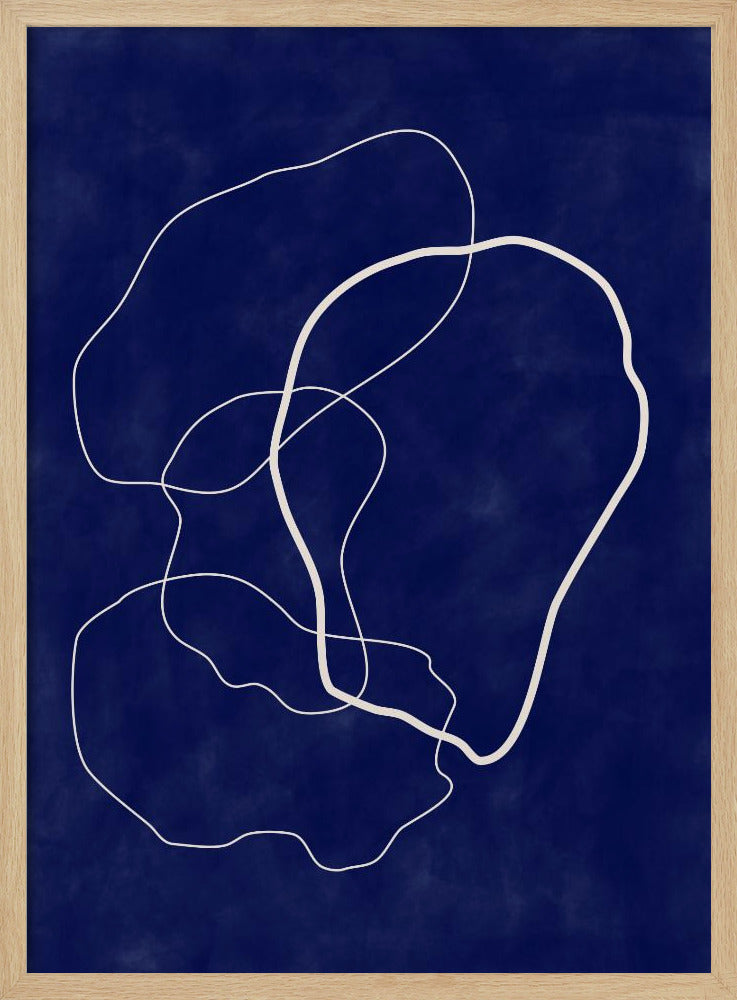 Minimalist Design with Organic Shapes - Stretched Canvas, Poster or Fine Art Print I Heart Wall Art