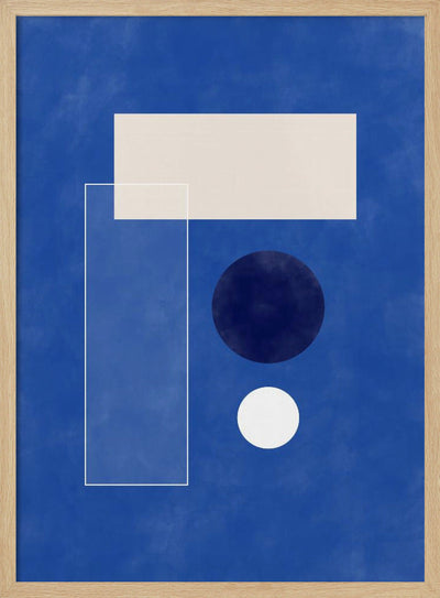 Minimalist Geometric shapes - Stretched Canvas, Poster or Fine Art Print I Heart Wall Art