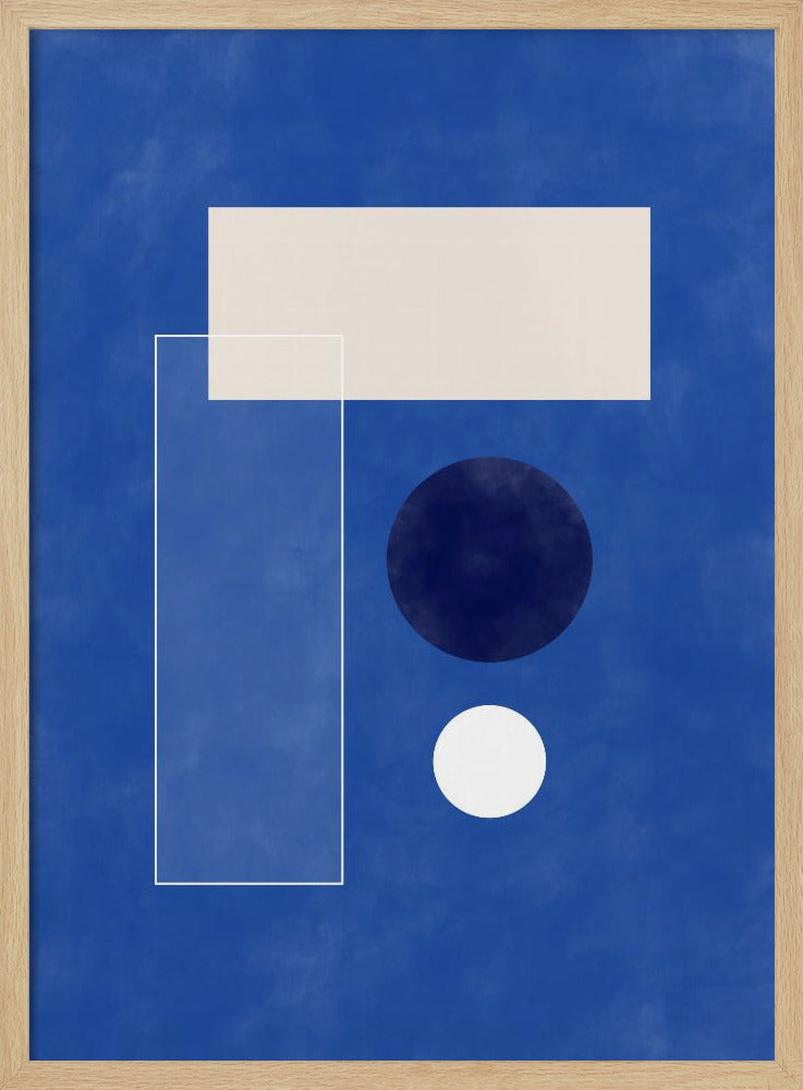 Minimalist Geometric shapes - Stretched Canvas, Poster or Fine Art Print I Heart Wall Art