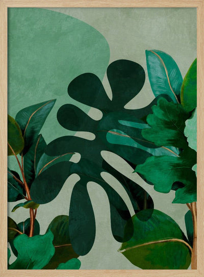 Leaves More 8 Kopie - Stretched Canvas, Poster or Fine Art Print I Heart Wall Art