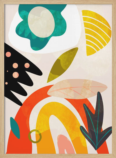 Cutouts Bauhaus 2 Kopie - Stretched Canvas, Poster or Fine Art Print I Heart Wall Art