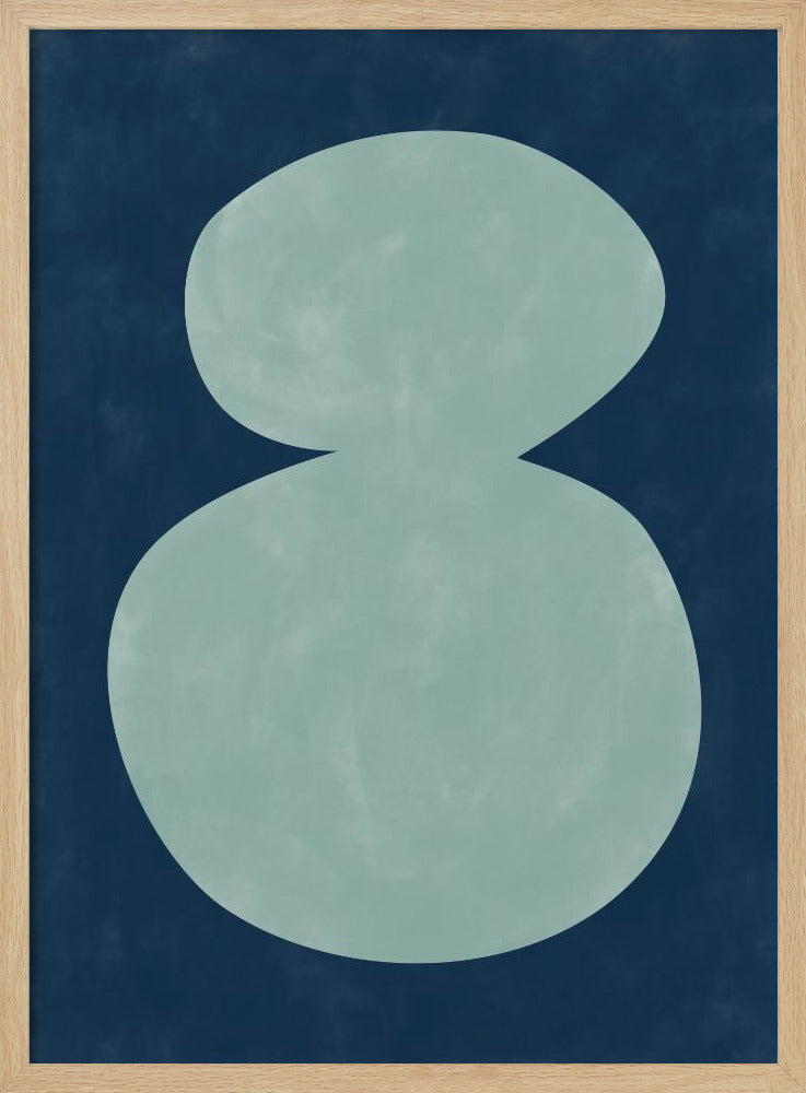Mint Silhouette - Stretched Canvas, Poster or Fine Art Print I Heart Wall Art
