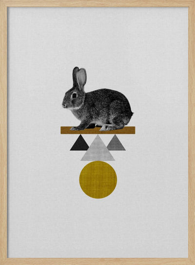 Tribal Rabbit - Stretched Canvas, Poster or Fine Art Print I Heart Wall Art