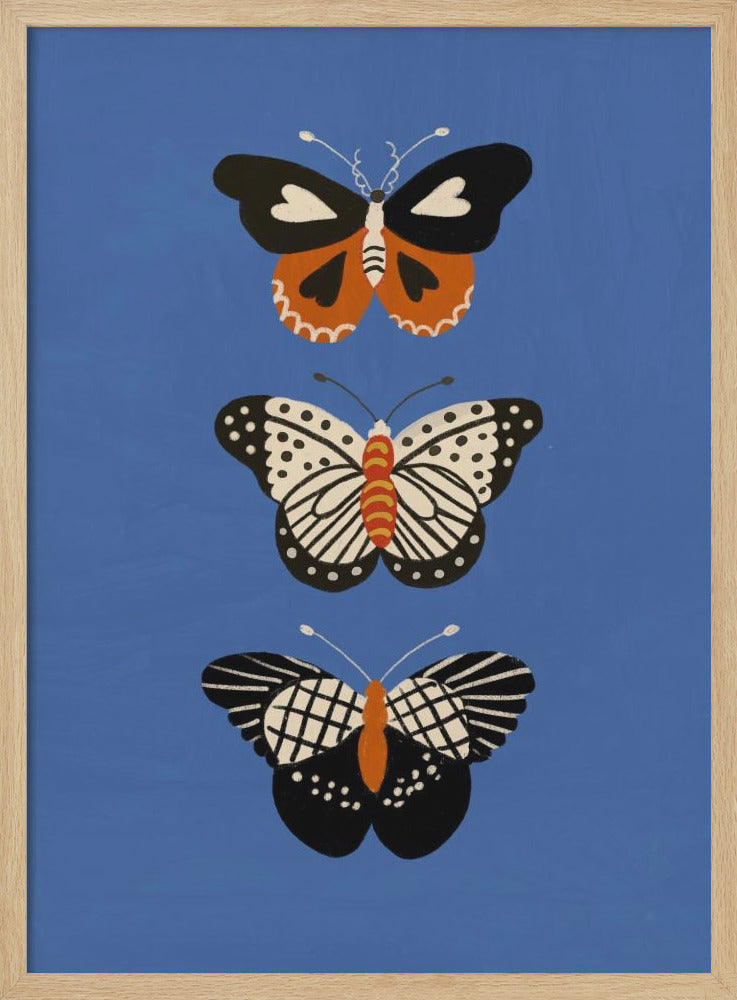 Butterflies II - Stretched Canvas, Poster or Fine Art Print I Heart Wall Art