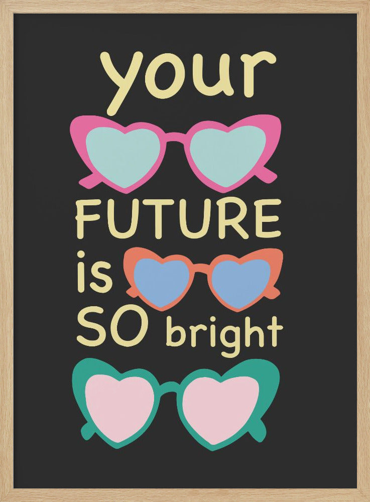 Bright Future Joy - Stretched Canvas, Poster or Fine Art Print I Heart Wall Art