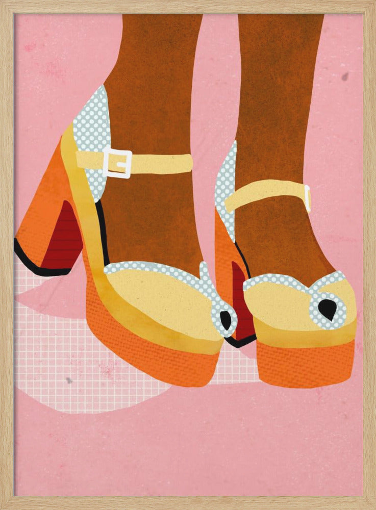 Funky shoes - Stretched Canvas, Poster or Fine Art Print I Heart Wall Art