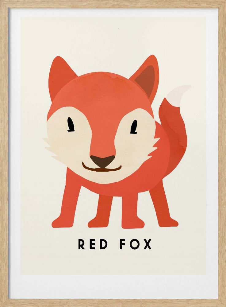 Red Fox - Stretched Canvas, Poster or Fine Art Print I Heart Wall Art