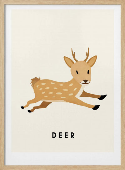 Deer - Stretched Canvas, Poster or Fine Art Print I Heart Wall Art