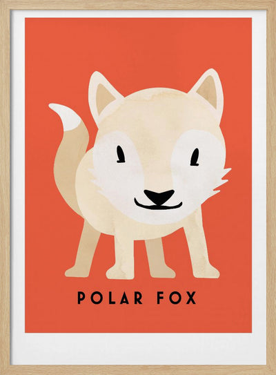 Polar Fox - Stretched Canvas, Poster or Fine Art Print I Heart Wall Art