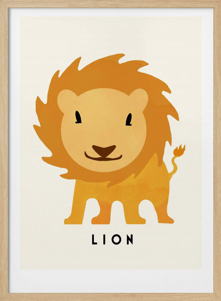 Lion - Stretched Canvas, Poster or Fine Art Print I Heart Wall Art