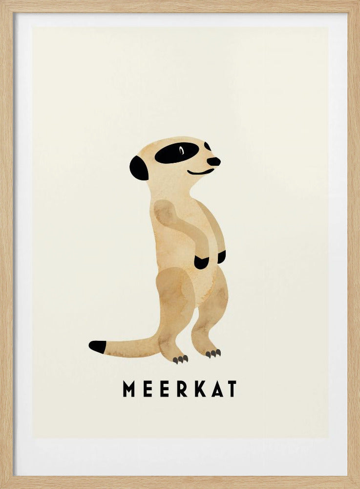 Meerkat - Stretched Canvas, Poster or Fine Art Print I Heart Wall Art