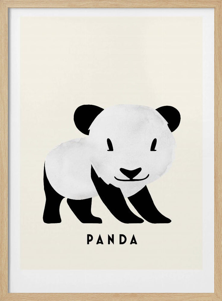 Panda - Stretched Canvas, Poster or Fine Art Print I Heart Wall Art