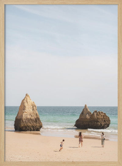 Portugese Beach - Stretched Canvas, Poster or Fine Art Print I Heart Wall Art