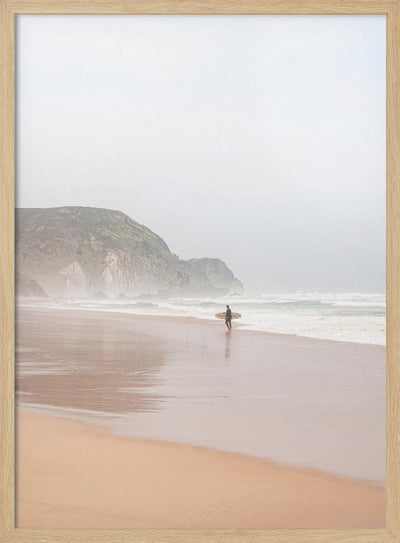 The Lone Surfer - Stretched Canvas, Poster or Fine Art Print I Heart Wall Art