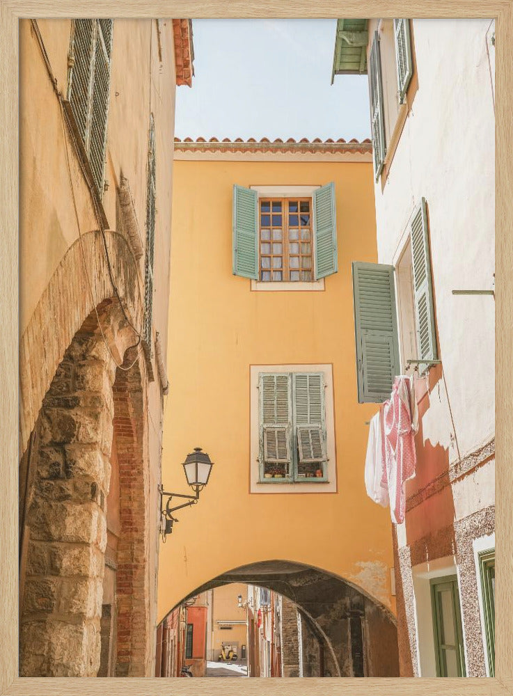 Summer in Menton - Stretched Canvas, Poster or Fine Art Print I Heart Wall Art