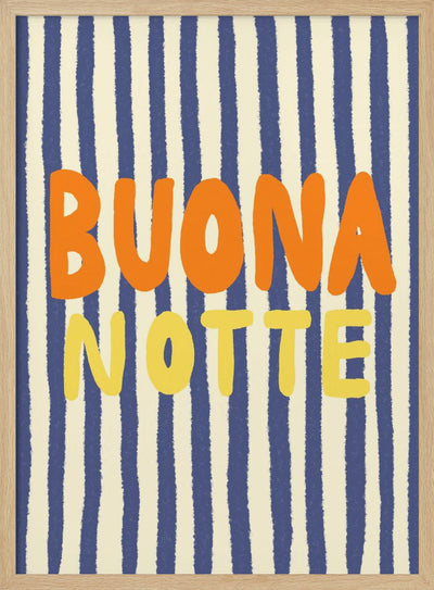 Buona Notte - Stretched Canvas, Poster or Fine Art Print I Heart Wall Art