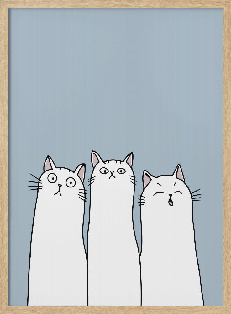 The Cats - Stretched Canvas, Poster or Fine Art Print I Heart Wall Art