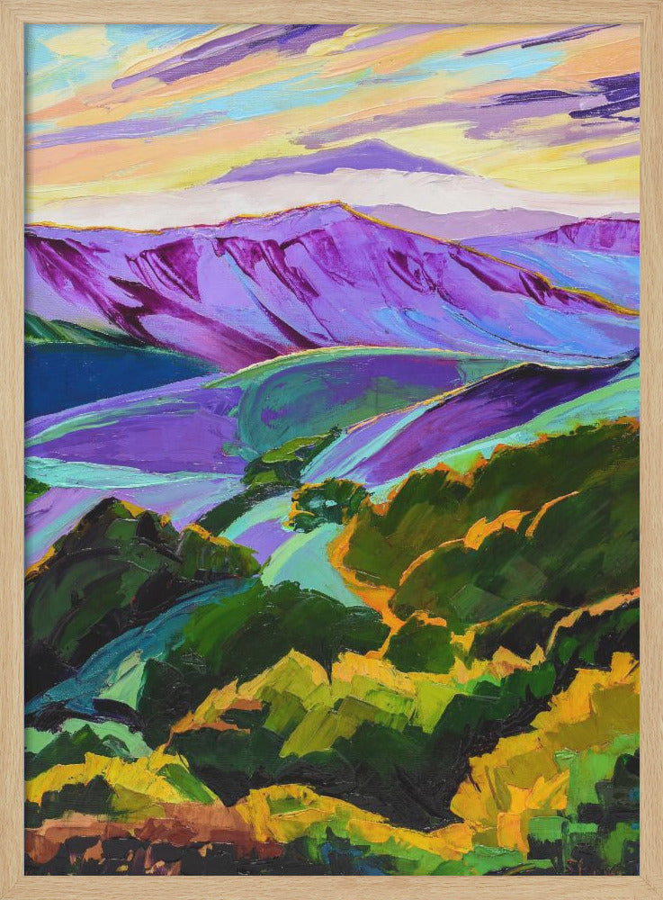 Purple Mountans Majesty - Stretched Canvas, Poster or Fine Art Print I Heart Wall Art