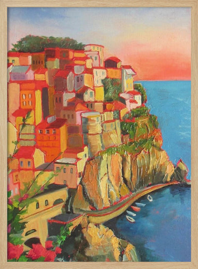 One of Five In Cinque Terre - Stretched Canvas, Poster or Fine Art Print I Heart Wall Art