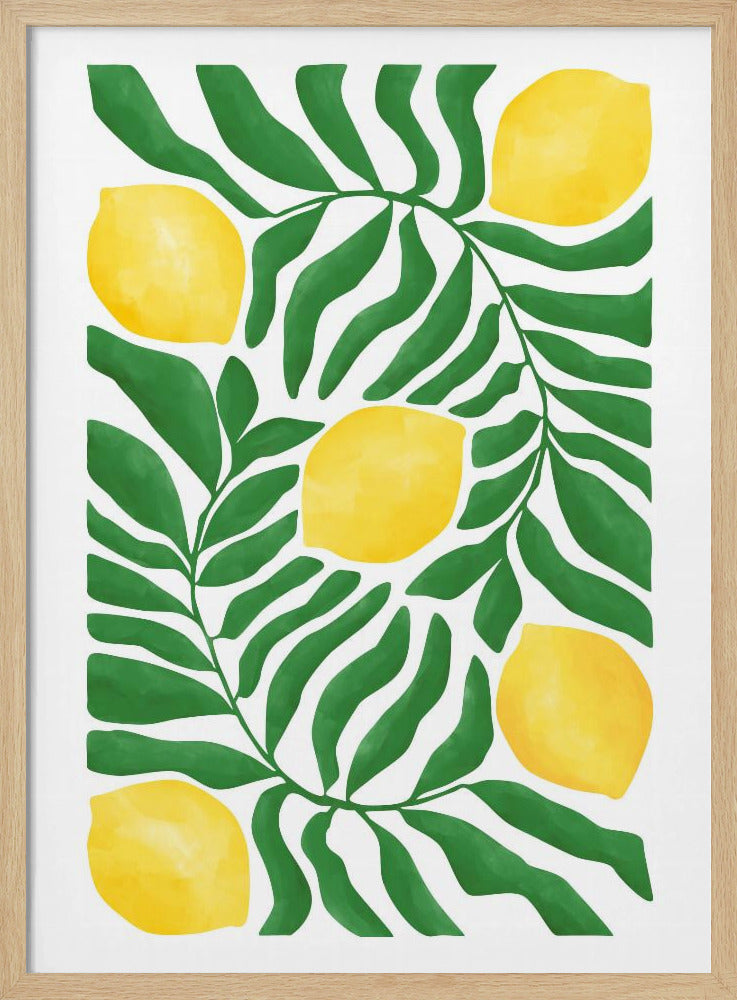 Lemon Grove Vibes - Stretched Canvas, Poster or Fine Art Print I Heart Wall Art