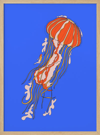 The Giant Jellyfish - Stretched Canvas, Poster or Fine Art Print I Heart Wall Art