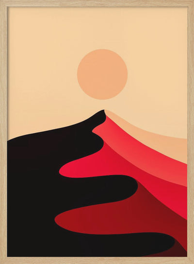 Red Sand Peak - Stretched Canvas, Poster or Fine Art Print I Heart Wall Art