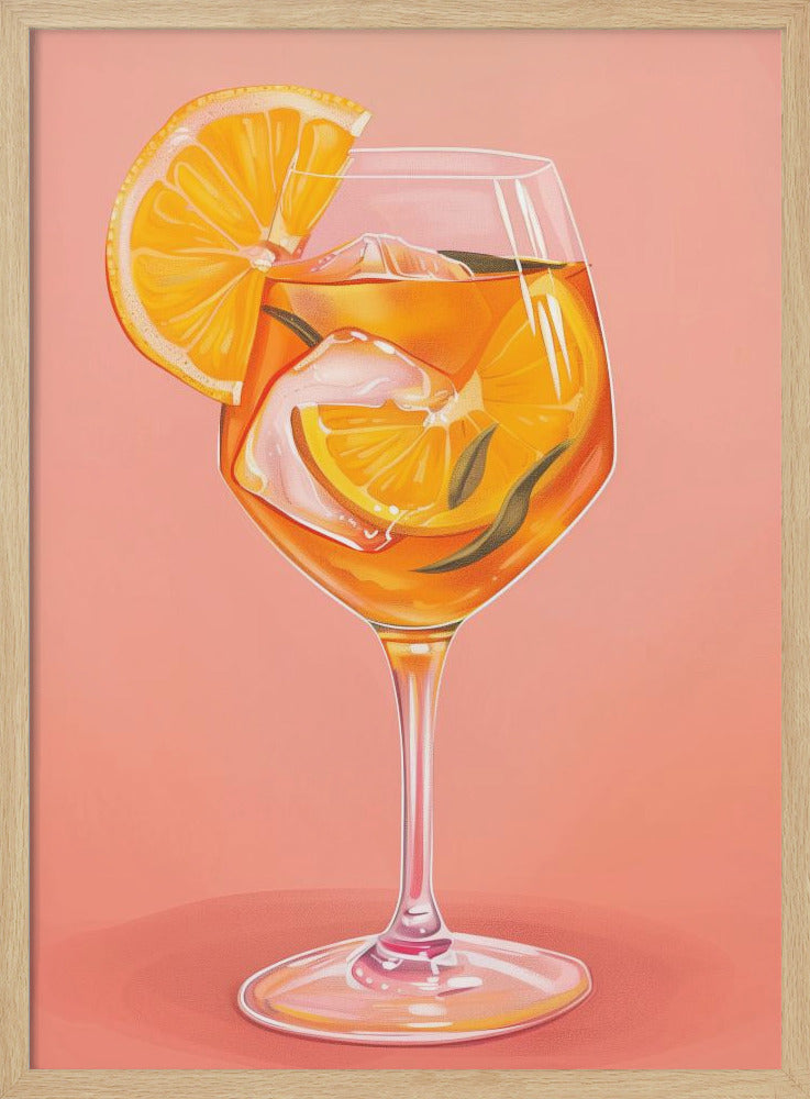 Aperol Spritz - Jolly and Dash - Stretched Canvas, Poster or Fine Art Print I Heart Wall Art