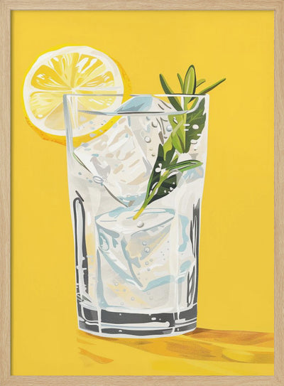 Gin and Tonic - Jolly and Dash - Stretched Canvas, Poster or Fine Art Print I Heart Wall Art