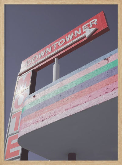 Las Vegas Pink Gas Station - Stretched Canvas, Poster or Fine Art Print I Heart Wall Art