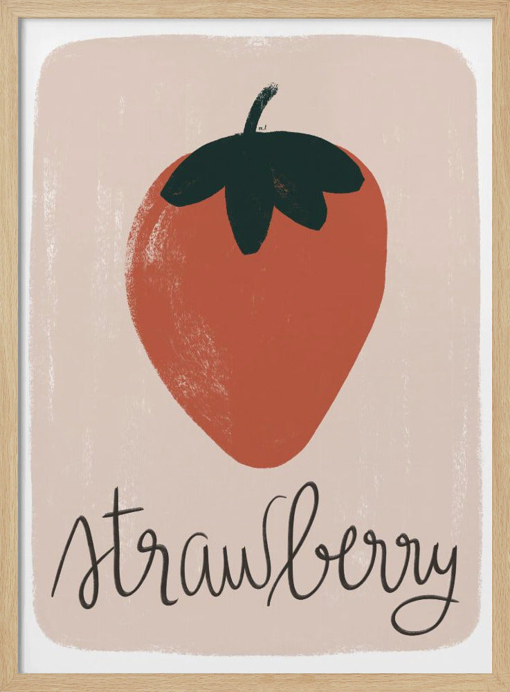 Strawberry - Stretched Canvas, Poster or Fine Art Print I Heart Wall Art