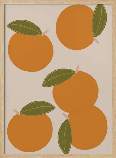 Oranges - Stretched Canvas, Poster or Fine Art Print I Heart Wall Art