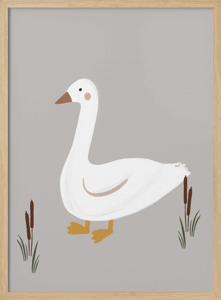 Little Goose - Stretched Canvas, Poster or Fine Art Print I Heart Wall Art