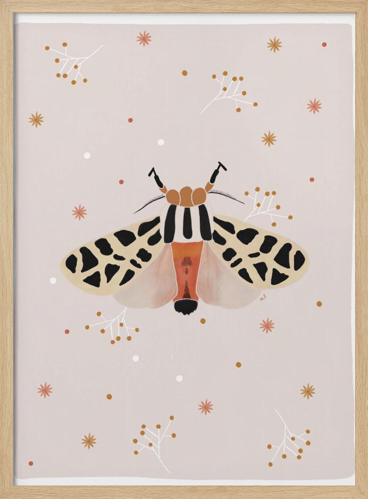 Mexican Tiger Moth - Stretched Canvas, Poster or Fine Art Print I Heart Wall Art