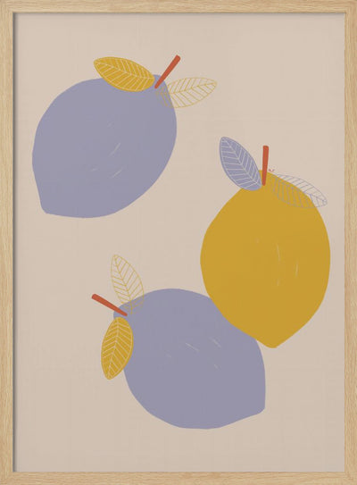 Lemons - Stretched Canvas, Poster or Fine Art Print I Heart Wall Art