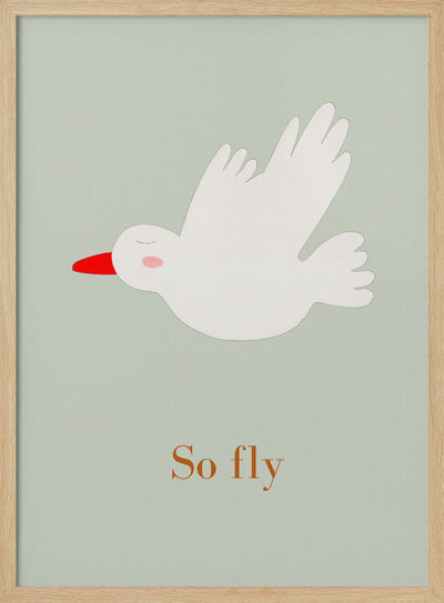 So Fly - Stretched Canvas, Poster or Fine Art Print I Heart Wall Art