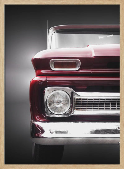 American Pickup truck C20 1966 Custom - Stretched Canvas, Poster or Fine Art Print I Heart Wall Art