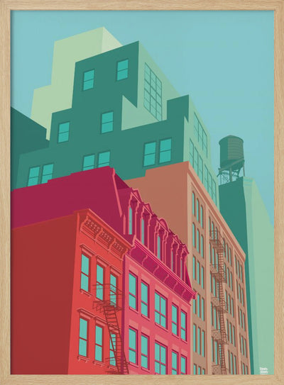 New York Mulberrystreet - Stretched Canvas, Poster or Fine Art Print I Heart Wall Art