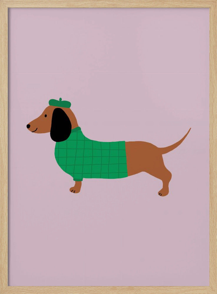 Dachshund - Stretched Canvas, Poster or Fine Art Print I Heart Wall Art