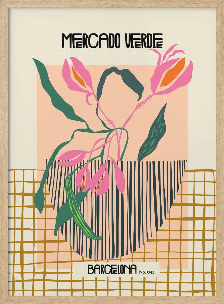 Mercado verde Barcelona - Stretched Canvas, Poster or Fine Art Print I Heart Wall Art