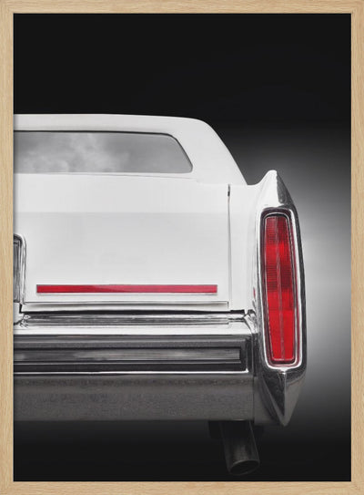 American classic car Brougham 1987 Rear - Stretched Canvas, Poster or Fine Art Print I Heart Wall Art