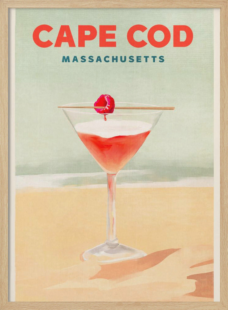 Cape Cod Cocktail Tall Poster - Stretched Canvas, Poster or Fine Art Print I Heart Wall Art