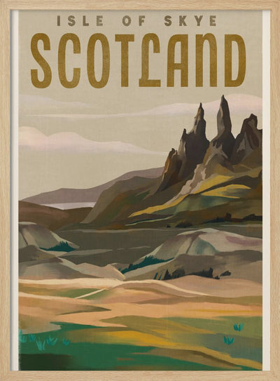 Isle of Skye Poster - Stretched Canvas, Poster or Fine Art Print I Heart Wall Art