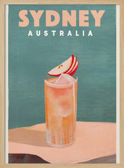 Sydney Australia Cocktail Bar Decor - Stretched Canvas, Poster or Fine Art Print I Heart Wall Art